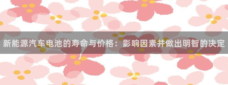 优发国际一首页：新能源汽车电池的寿命与价格：影响因素并做出明智的决定