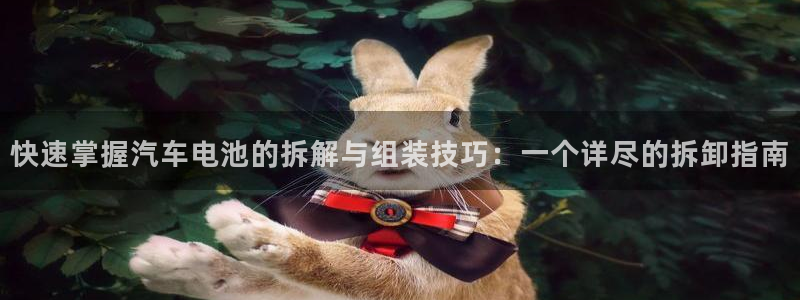 优发国际官网登陆：快速掌握汽车电池的拆解
