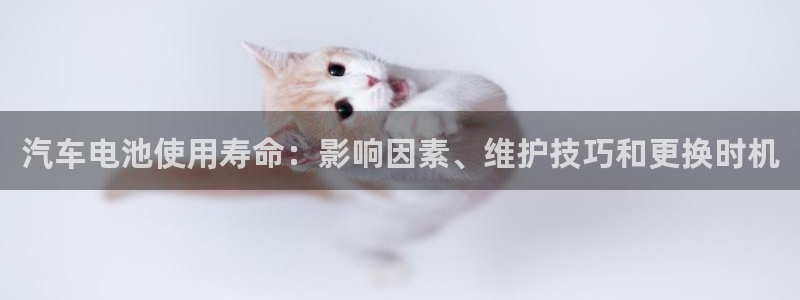 优发国际是合法的吗安全吗：汽车电池使用寿