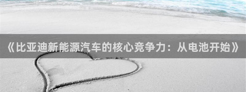 优发国际app官网下载安装苹果手机：《比亚迪新能源汽车的核心竞争力：从电池开始》